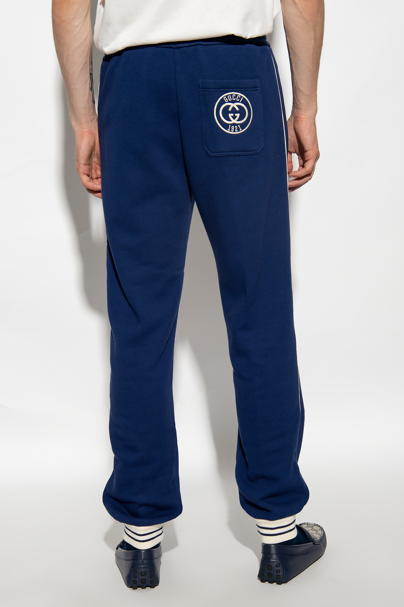 Gucci hot sale blue sweatpants